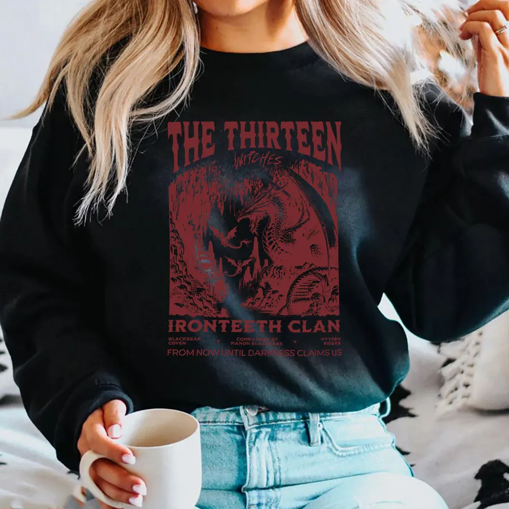 The Thirteen Sweatshirt Throne of Glass Hoodie Manon Blackbeak Ironteeth Shirt Witches SJM Merch Halloween Terrasen Sweatshirts