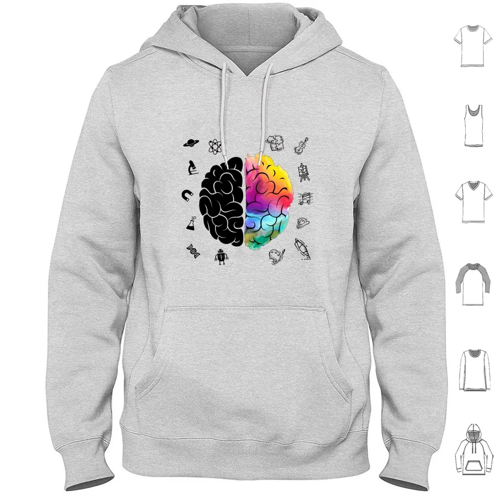 

Colorful Brain Science And Art Gift | Right And Left Hemisphere Watercolor Design-A Cool Physics And Math , Music And Painting