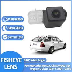 1080P FishEye Vehicle Rear View Backup Camera HD Night Vision For Mercedes Benz C Class W203 5D Wagon E Class W211 2001~2008