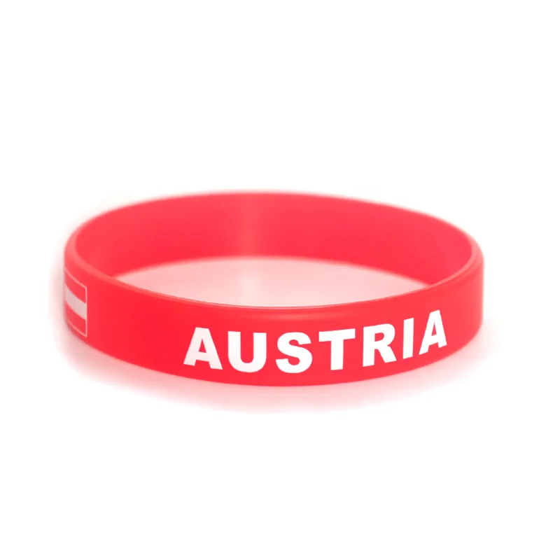 National Flag Bracelet Flags of The World Portugal Argentina Belgium Morocco Sweden Czech Silicone Bracelets for Sports Lovers view 6