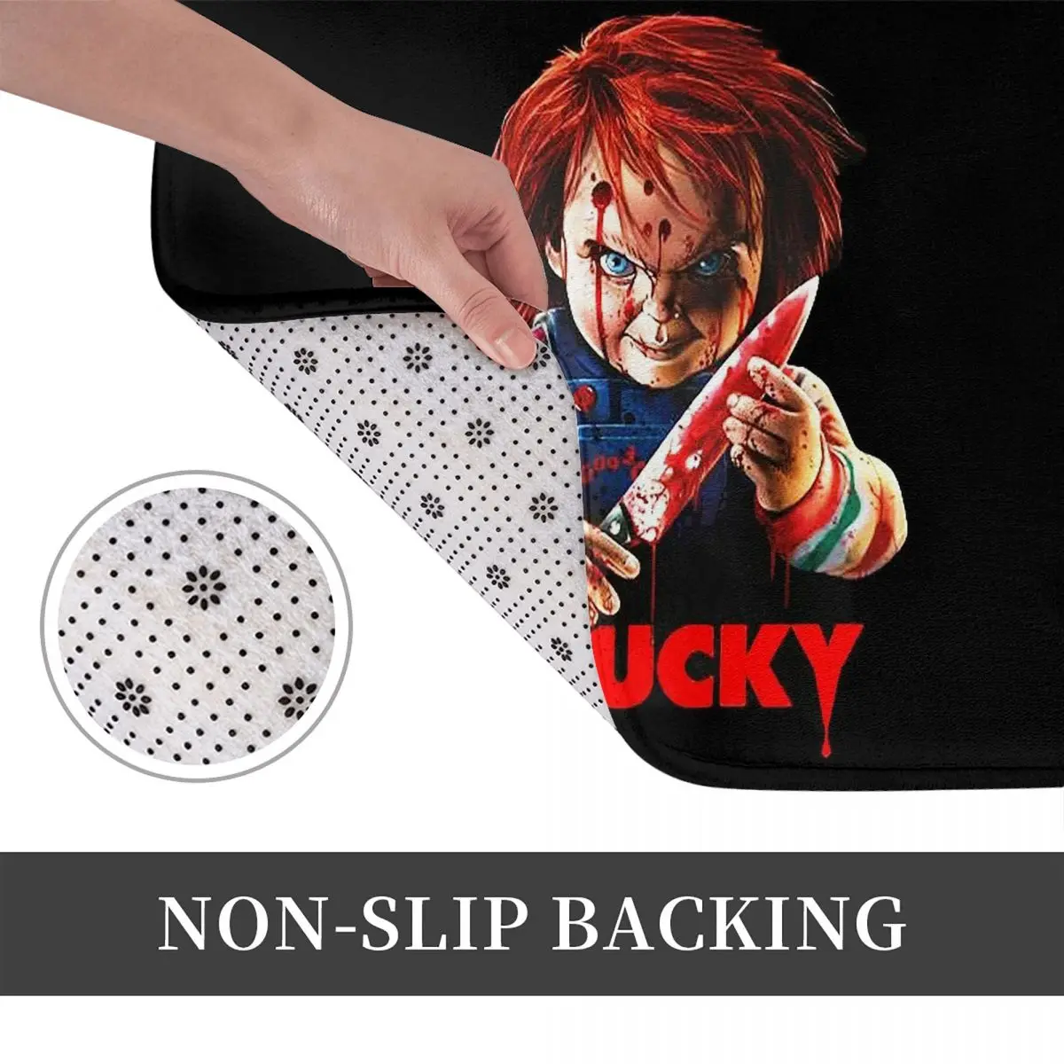Bride Of Chucky Horror Film Movie Non-slip Doormat Floor Mat Carpet Rug for Kitchen Entrance Bathroom Living room Footpad Mats