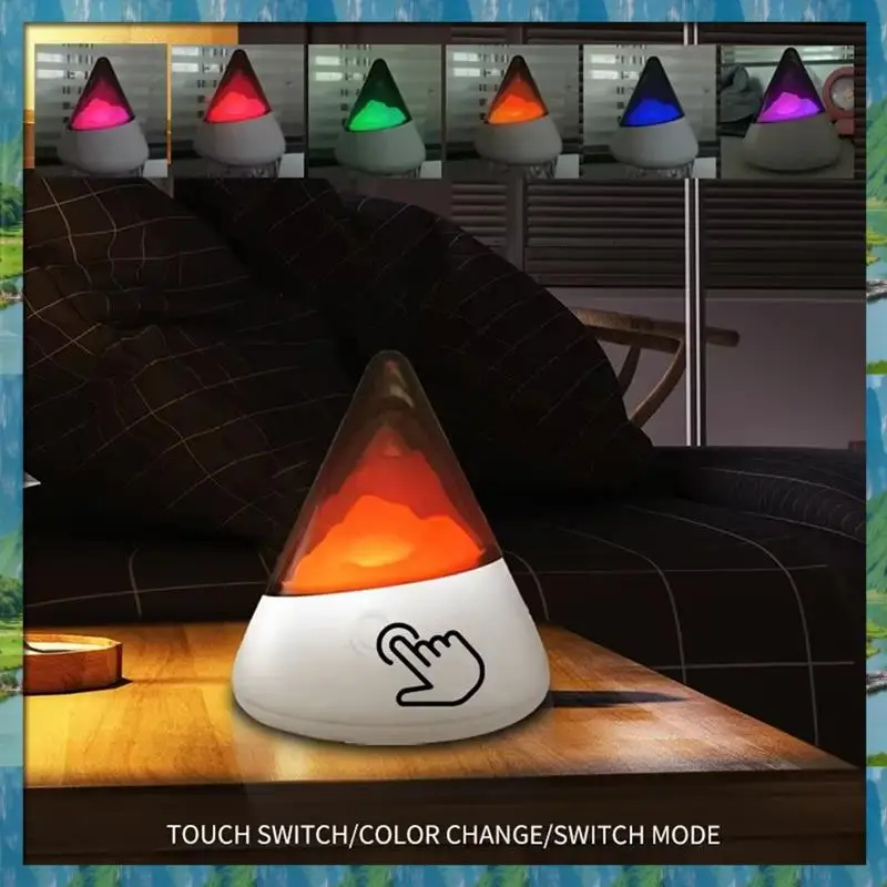 The New Touch-Controlled LED Night Light USB Rechargeable For Outdoor Camping, Home Decor