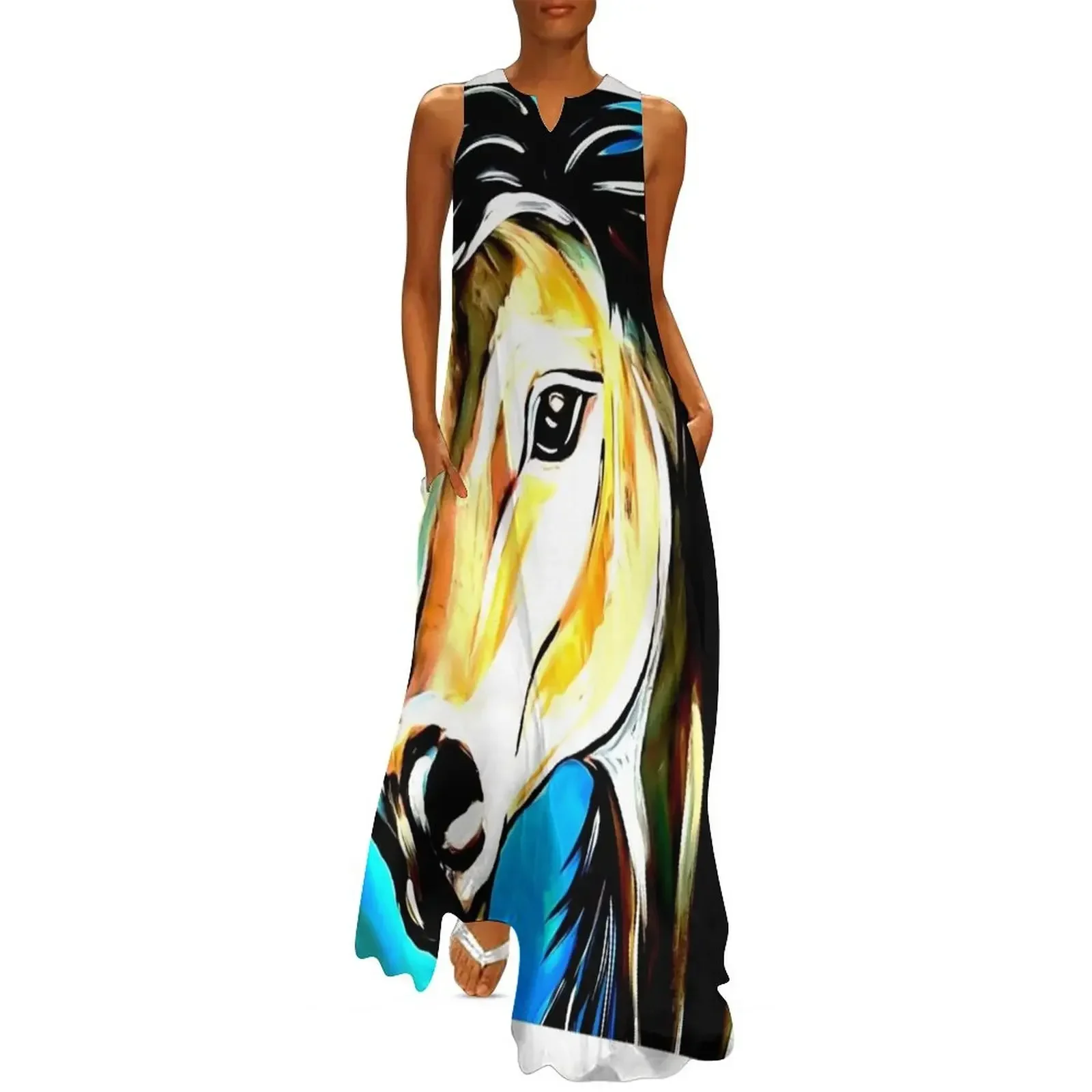 

Horse oil Long Dress dresses ladies 2025 summer women's summer dresses 2025 women's summer jumpsuit dress party night Dress
