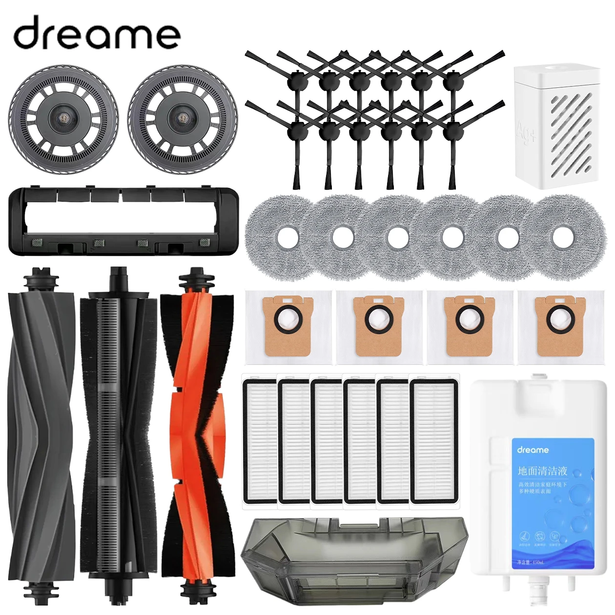 

Dreame Bot L20 Ultra L30 Ultra Robot Vacuum Spare Parts Consumables Main Side Brush Hepa Filter Mop Cloth Dust Bag Accessories