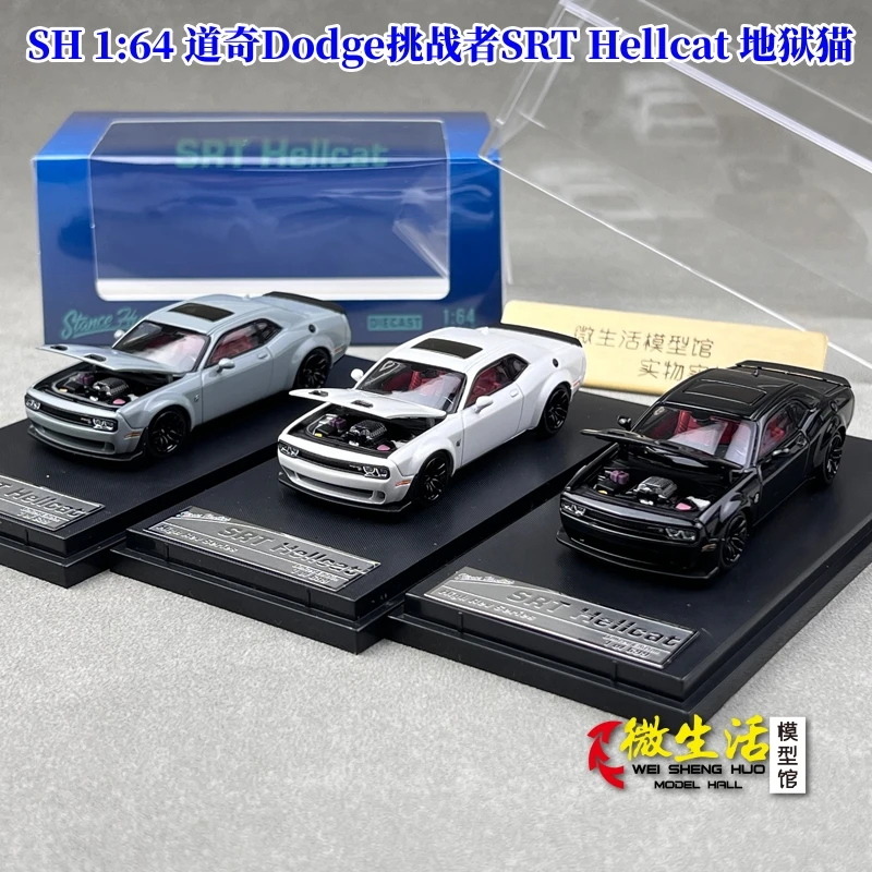 

Stance Hunters SH 1/64 dodge challenge SRT Hellcat닥 699 шт. литая под давлением модель автомобиля из сплава