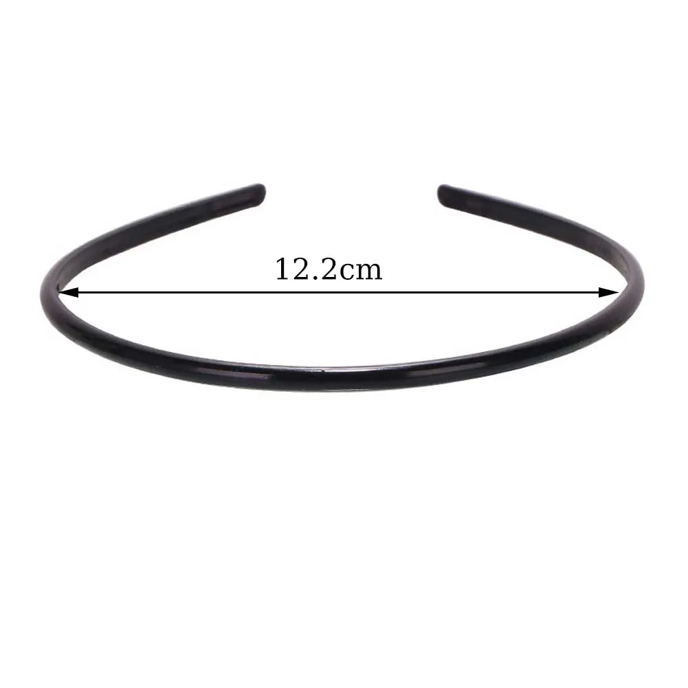 Fashion Mens Women Unisex Black Wavy Hair Head Hoop Band Sport Headband Hair Bands Hair Accessories Simple Gift Headband New