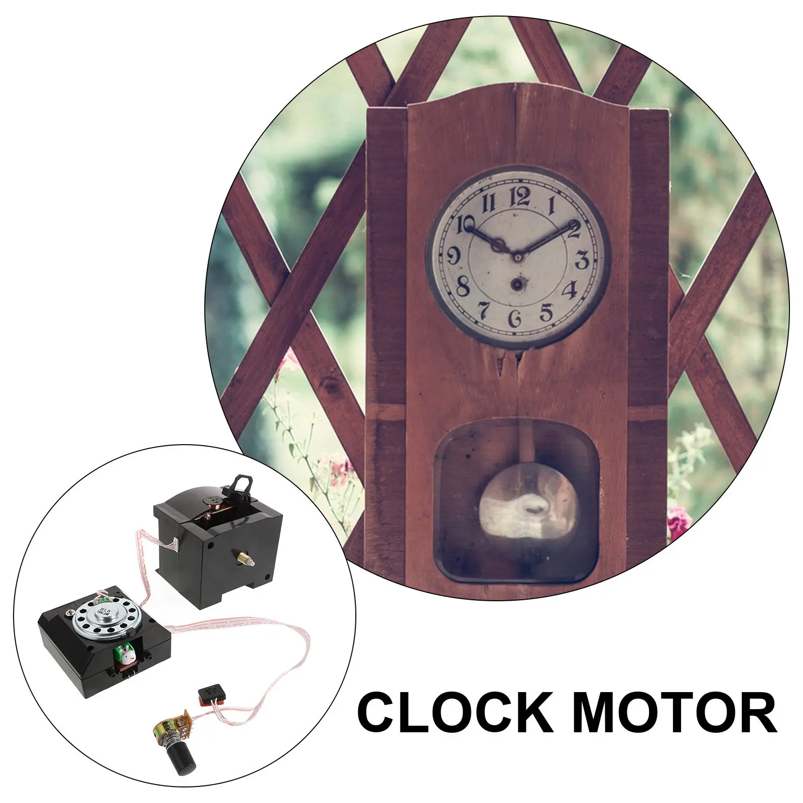 

Cuckoo Wall Clock DIY Kit Mechanism Replacement Rhodendron Parts H Large Nonhook Design Durable Clock Movement Repair