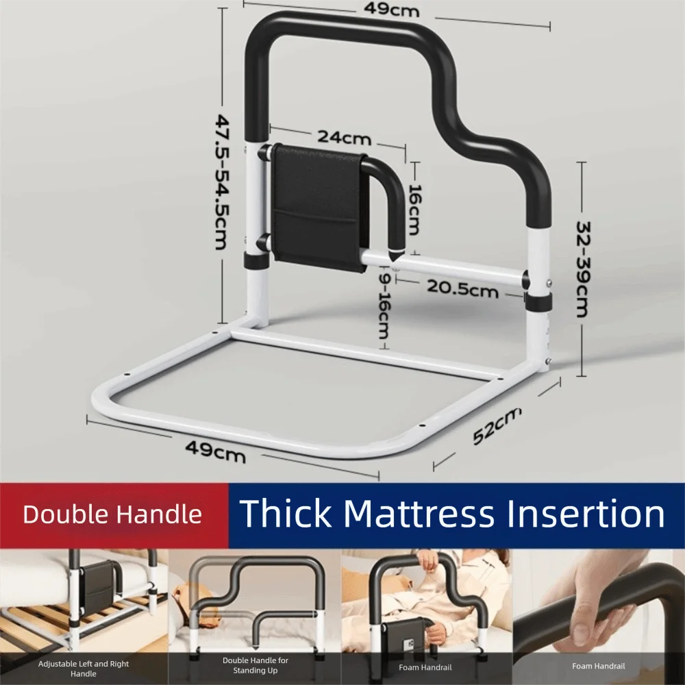 Verstelbare Bed Rail Guard Stevige Assistieve Veiligheid Bed Barrière Antislip Anti Fall Side Reling Nachtkastje Leuningen voor Handicaps
