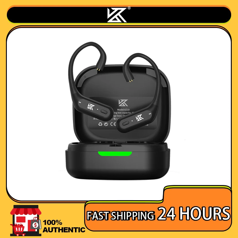 KZ-XZ10 Hybrid Driver Kz xz10Ear-Hook Earphones - Bluetooth 5.3 & Wired Combo with aptX for ZS10 Pro, ZSN Pro, D-FI