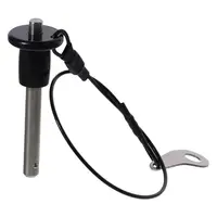 Pasadores de bloqueo de bolas de acero inoxidable duraderos, diámetro de 6/8/10mm, bloqueo de botón de varios tamaños con cable de 25cm