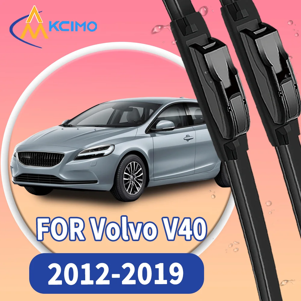 

High Quality 2pcs Windscreen Car Rain Brush Front Windshield Auto Wipers Perfect Fit for Volvo V40 2012-2019 Easy Install