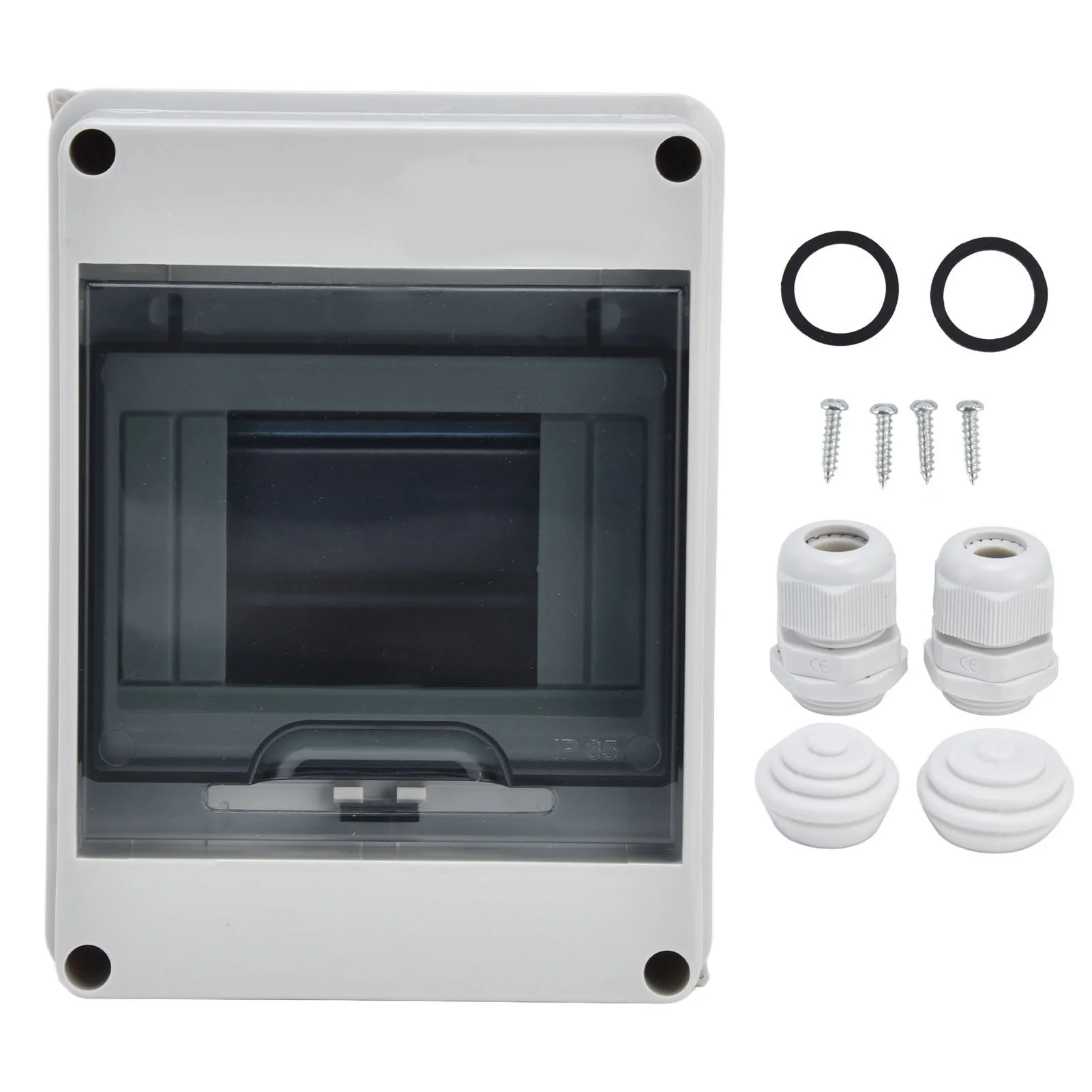 Distribution Box 5 Way Waterproof Plastic Junction Case Transparent Cover for Outdoor