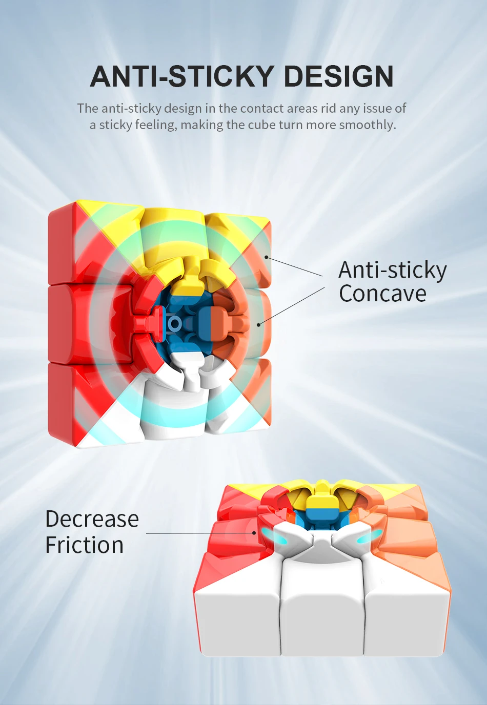 Moyu meilong-マジックキューブ,3x3パズル,プロのフィジェット,マジックパズル