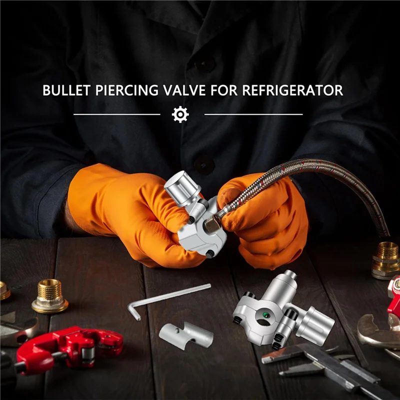 ABFI 40Pack BPV-31 Kit valvola per rubinetto linea valvola piercing regolabile per condizionatori d'aria HVAC Tubi da 1/4 pollici, 5/16 pollici, 3/8 pollici