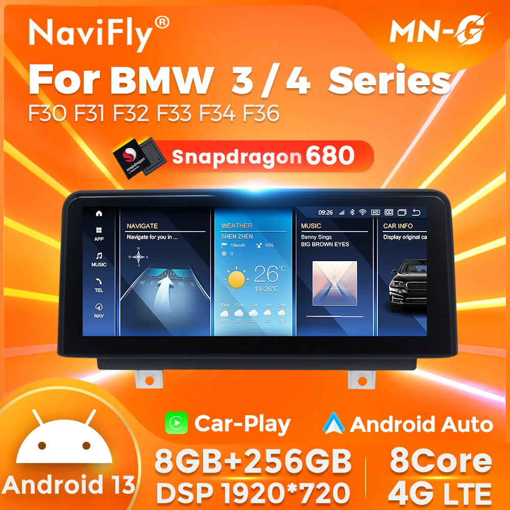  3/4シリーズNBT用10.25インチNavifly製Androidナビ Sf81efa467ab84ecda7710f2f9d5eb