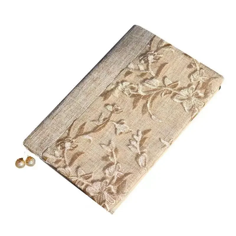 【White Orchid】Original Handmade A5 A6 Notebook Covers Protector Book Sleeve Crafted Fabric Products Diary Cover，in Stock