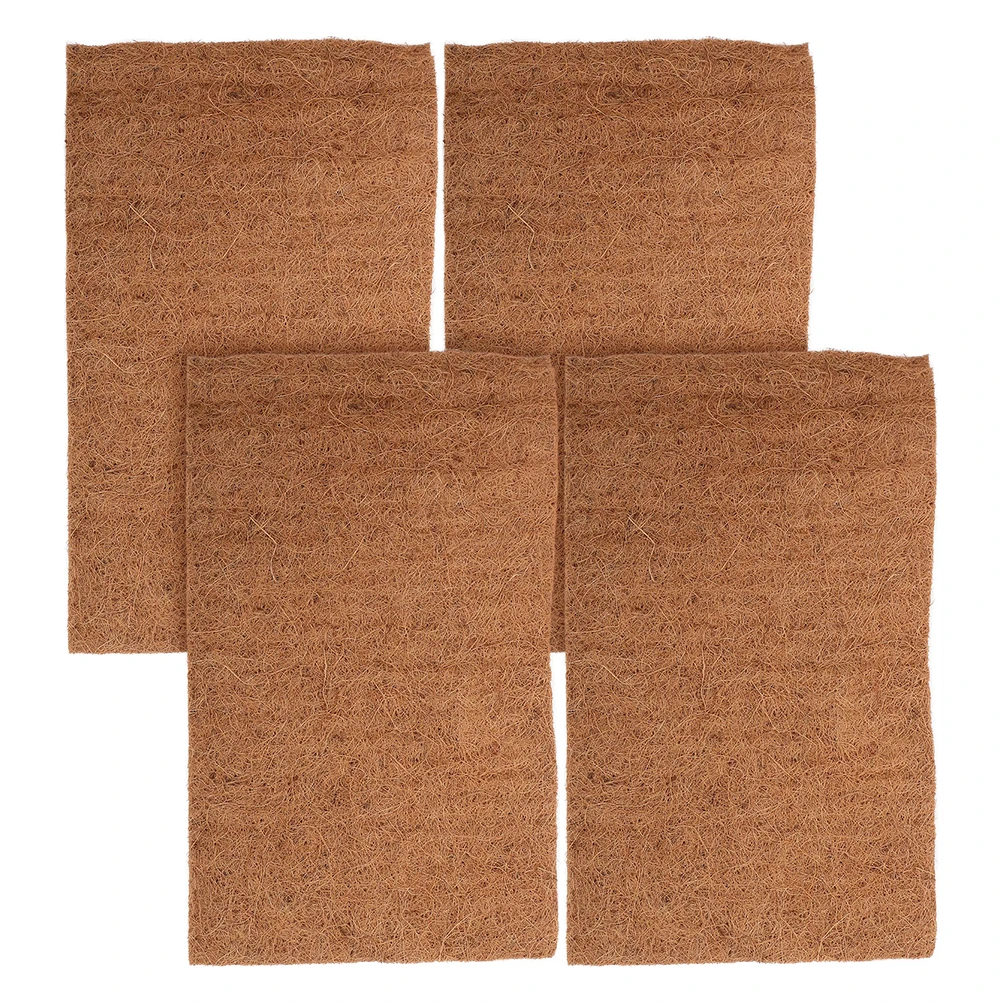 

4Pcs Coconut Fiber Chicken Nesting Pads Reusable Natural Mats for Chicken Coop Nest Box Small Animal Bed Liners Cushions