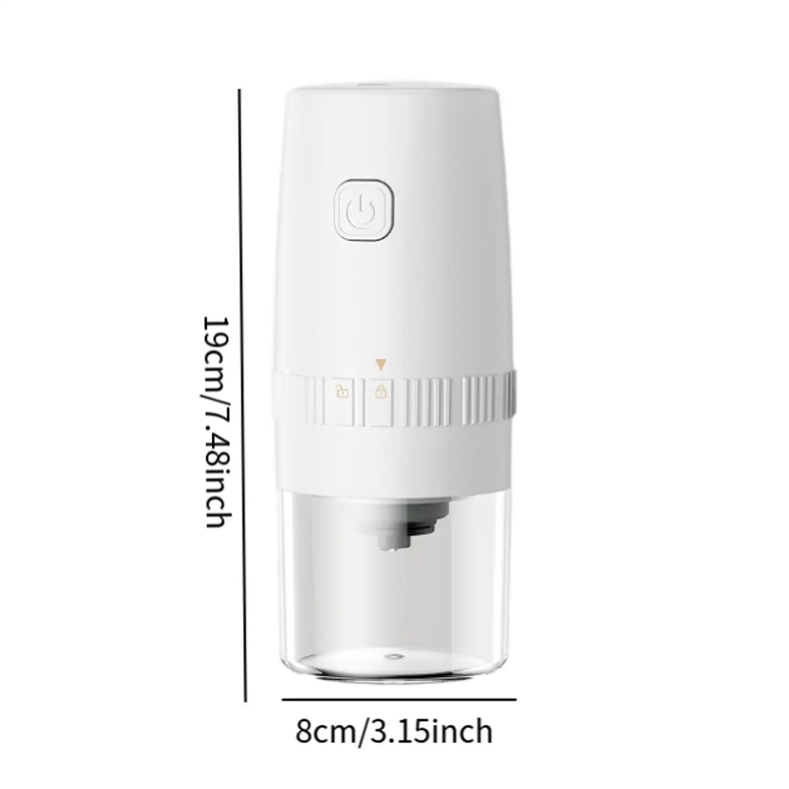 Kleine elektrische molen Burr koffiemolen Draagbare verstelbare minimolen