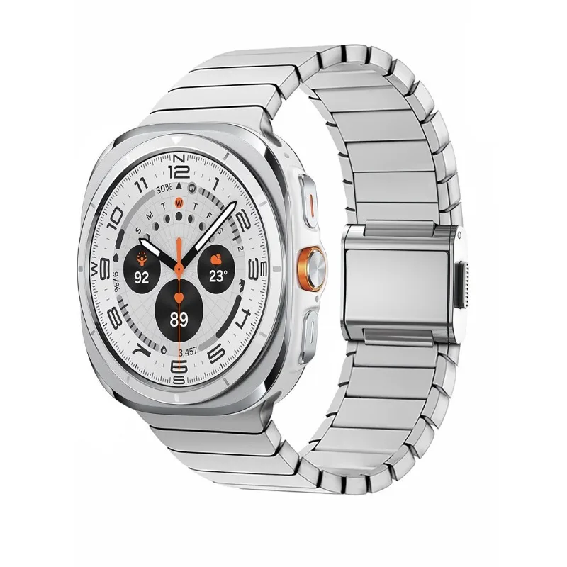 

Titanium Stainless Steel Magnetic Clasp Watch Band for Samsung Watch iwatch ultra 49mm New Strap for Men