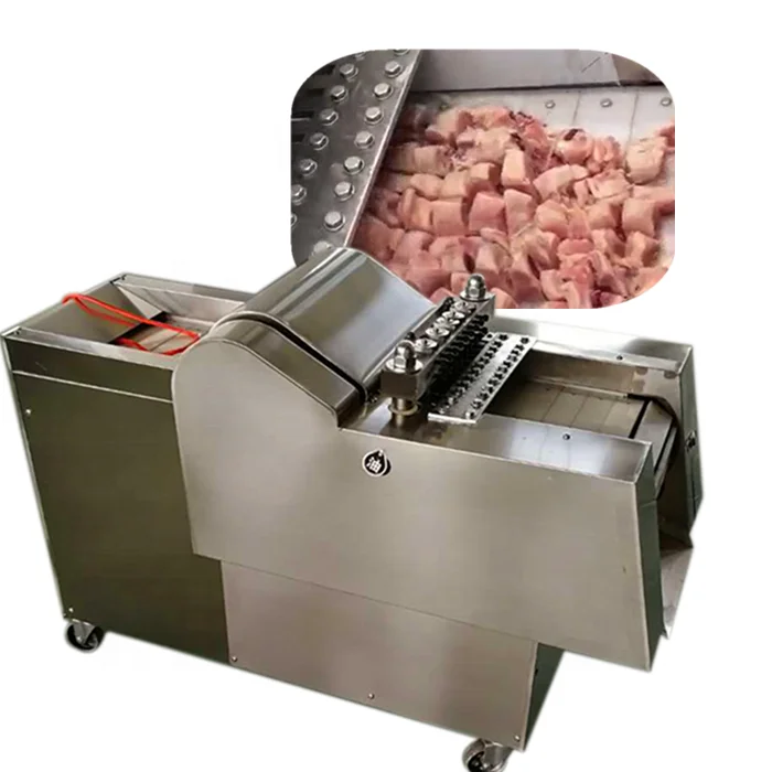 Ribs Frozen Meat Chicken Leg Cutter Commercial Pork Chop Cutting Machine Steak Cube Cutter Chicken Thighs Cutting Machine