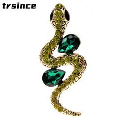 Creaive Animal Snake Rhinestone Brooches Unique and Beautiful Gift for Women Fashion Boutique Party Charm Jewelry Corsages Pins