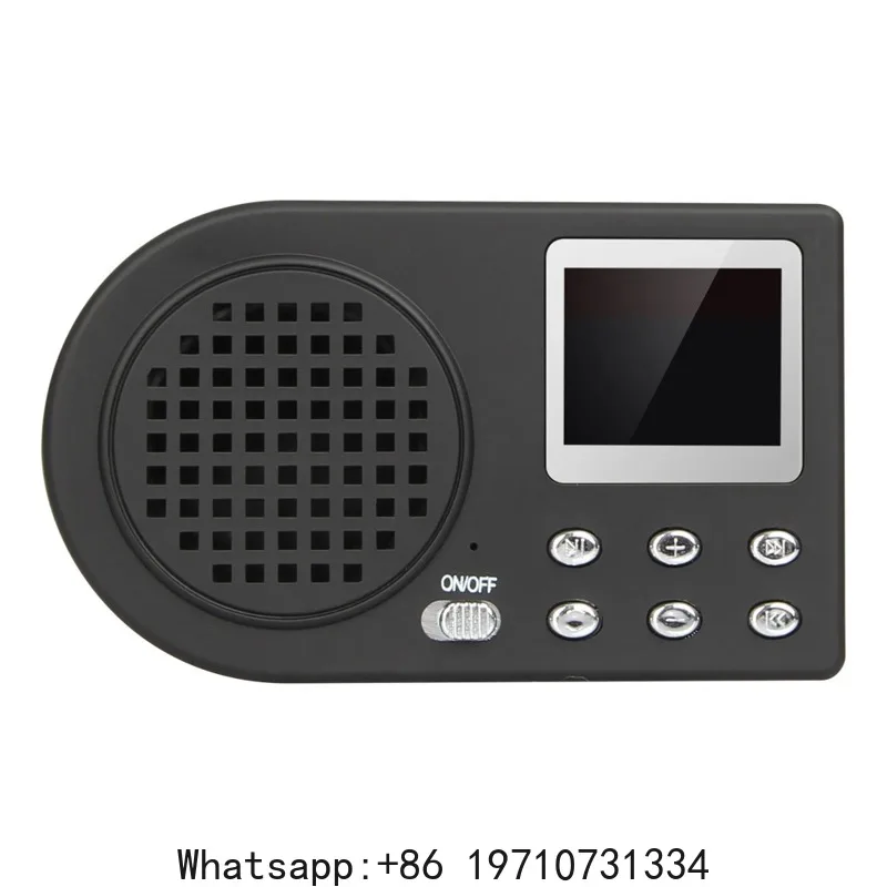 Bird Repellent Simulated Chirping Bird 110 Animal Sounds MP3 Speaker Outdoor Bird Chirping Amplifier with Wireless Remote