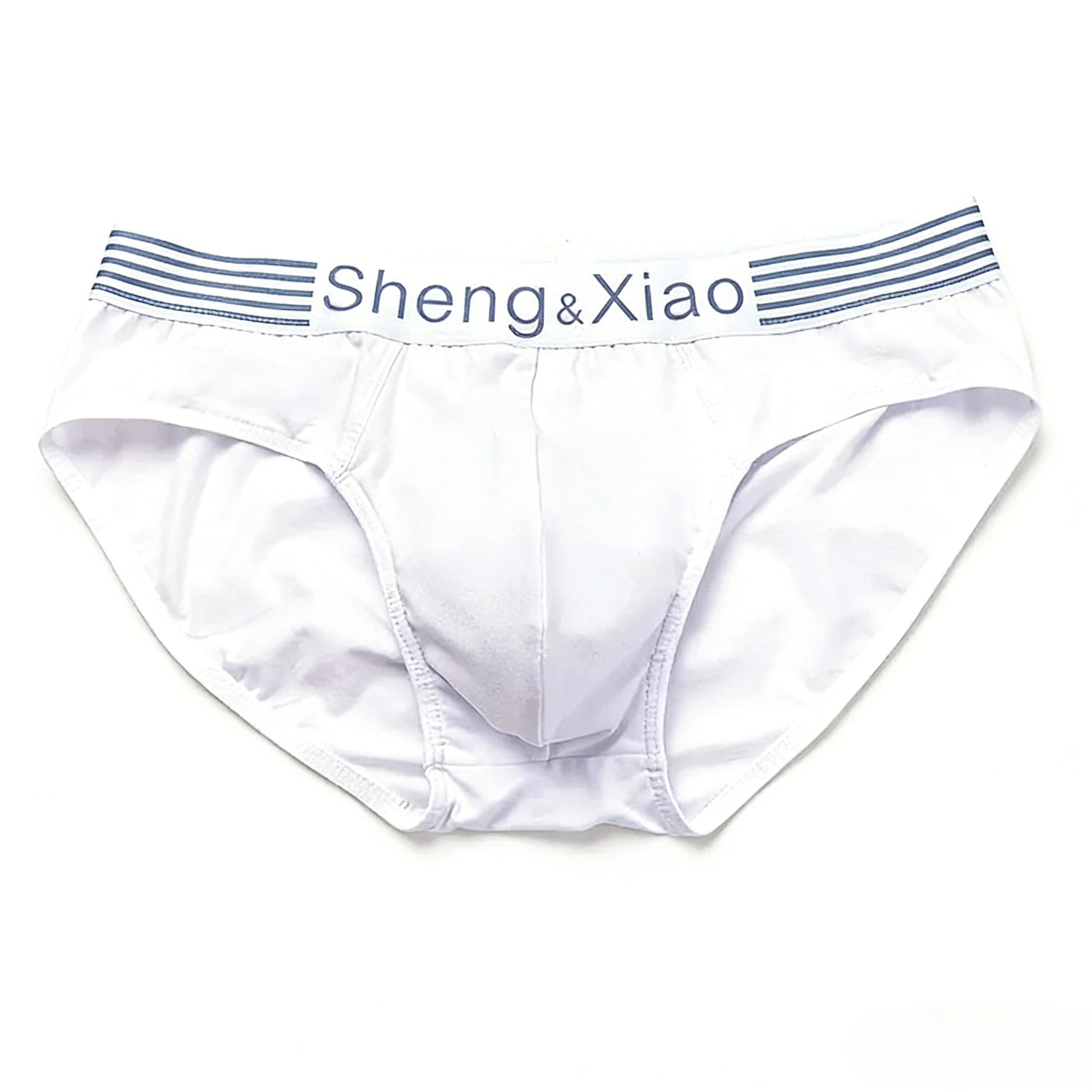 Men's Sexy Brief Student Cotton Breathable Comfortable Sweat Absorption Sports Underpants Youth Low-rise U Convex Pouch Knickers