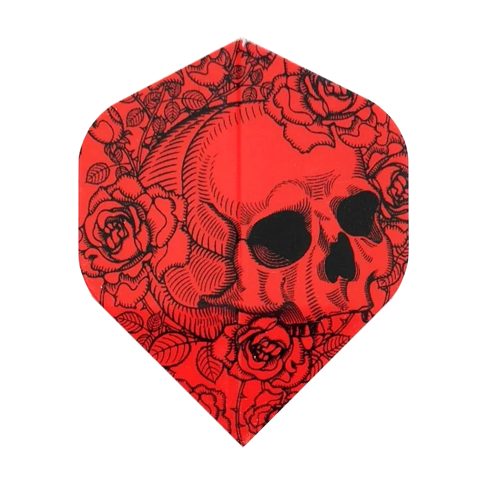 30PCS  Professional Darts Flights Wing For Soft Steel Darts Wing Tail With Skull Pattern