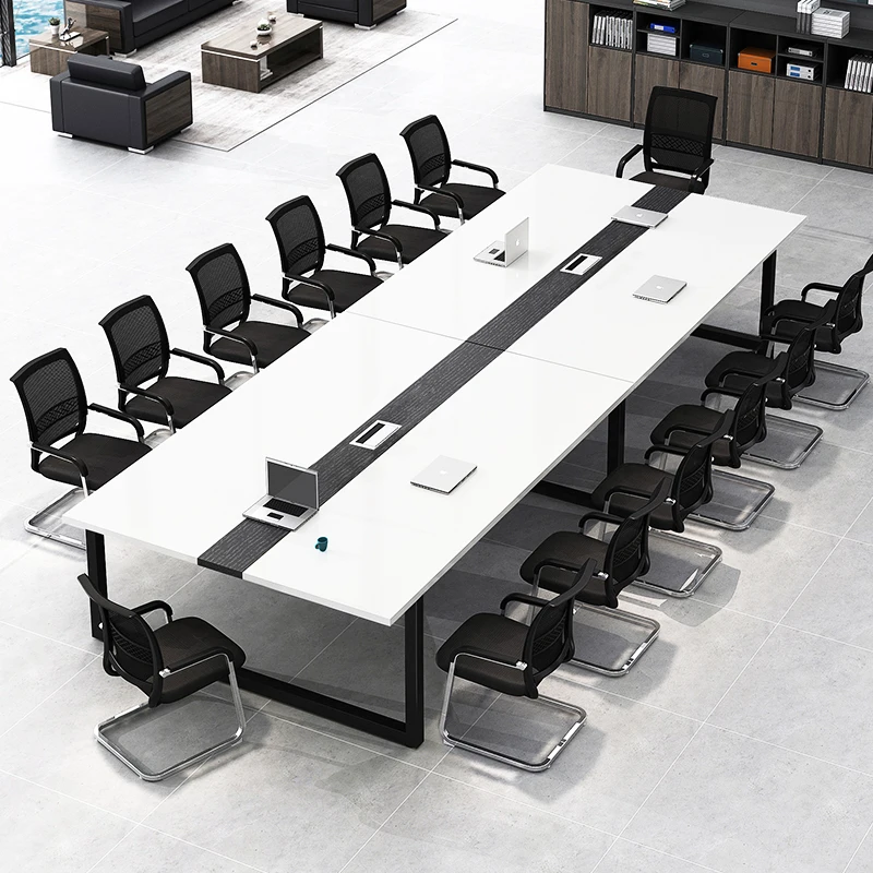 HYZ88 Modern Office Furniture Desk Set Conference Room Desk Boardroom Table Meeting Table Conference Tables and Chairs