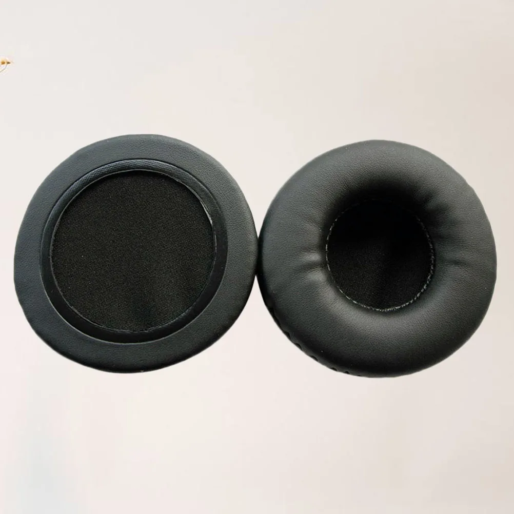 2pcs Round Headphone Earpad Replacement 7.5Cm Ear Cushion High Elasticity Sponge For Noise Reduction Sound Upgrade