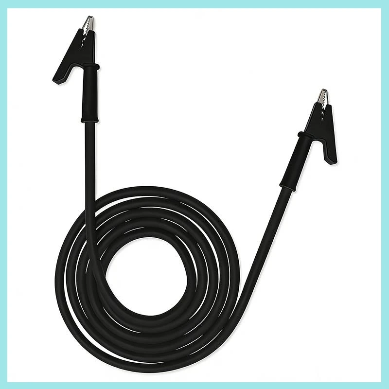 1/2/5pcs 50cm Dual Alligator Clip to Crocodile Clamp Test Line Multimeter Test Leads Red Black Jumper Wire for Electrical Test