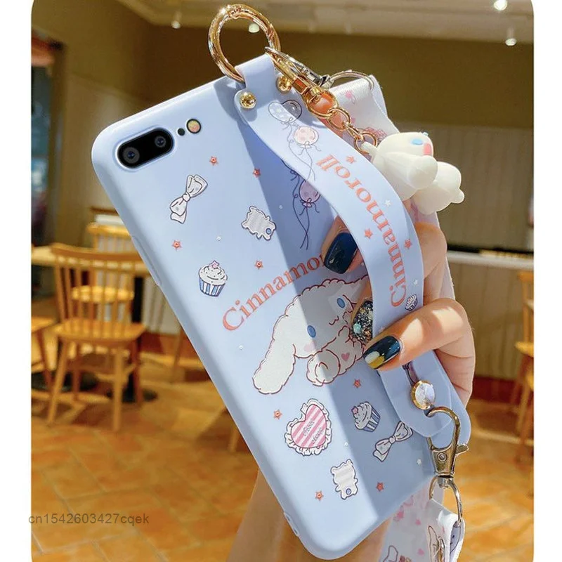 Sanrio Cinnamoroll Cute Cartoon Design Phone Cover For IPhone 13 12 11 Promax Xsmax Xr Anti Drop Soft All Inclusive Phone Cover