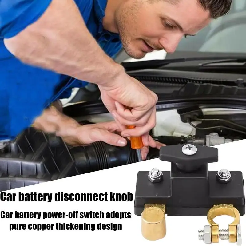 

Auto Battery Disconnect Battery Shut Off Replacement Automotive Knob Disconnect Battery Cut Off Isolator Safe Sturdy Vehicles