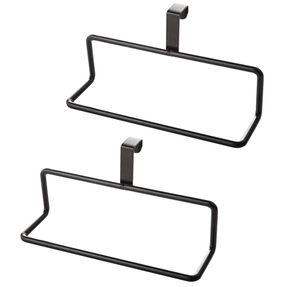 2 قطعة حامل مناشف بدون حفر لاصق قوي لتركيب رف الحمام وتوفير المساحة للتخزين للمناشف والعناصر اليومية