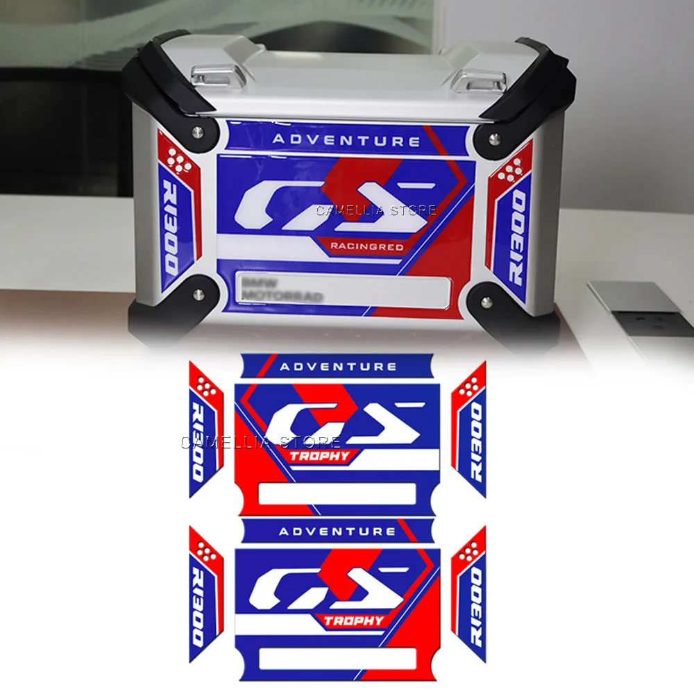 

Наклейка на мотоцикл, водостойкая 3d эпоксидная устойчивая к царапинам наклейка BMW R1300GS, боковая наклейка на багажник мотоцикла для BMW R1300GS