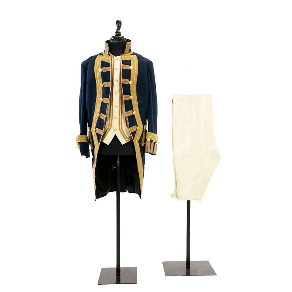 18th Century Victorian Royal Court Noble Gentleman Tailcoat Uniform Suit Medieval Renaissance Officer Soldier Costume