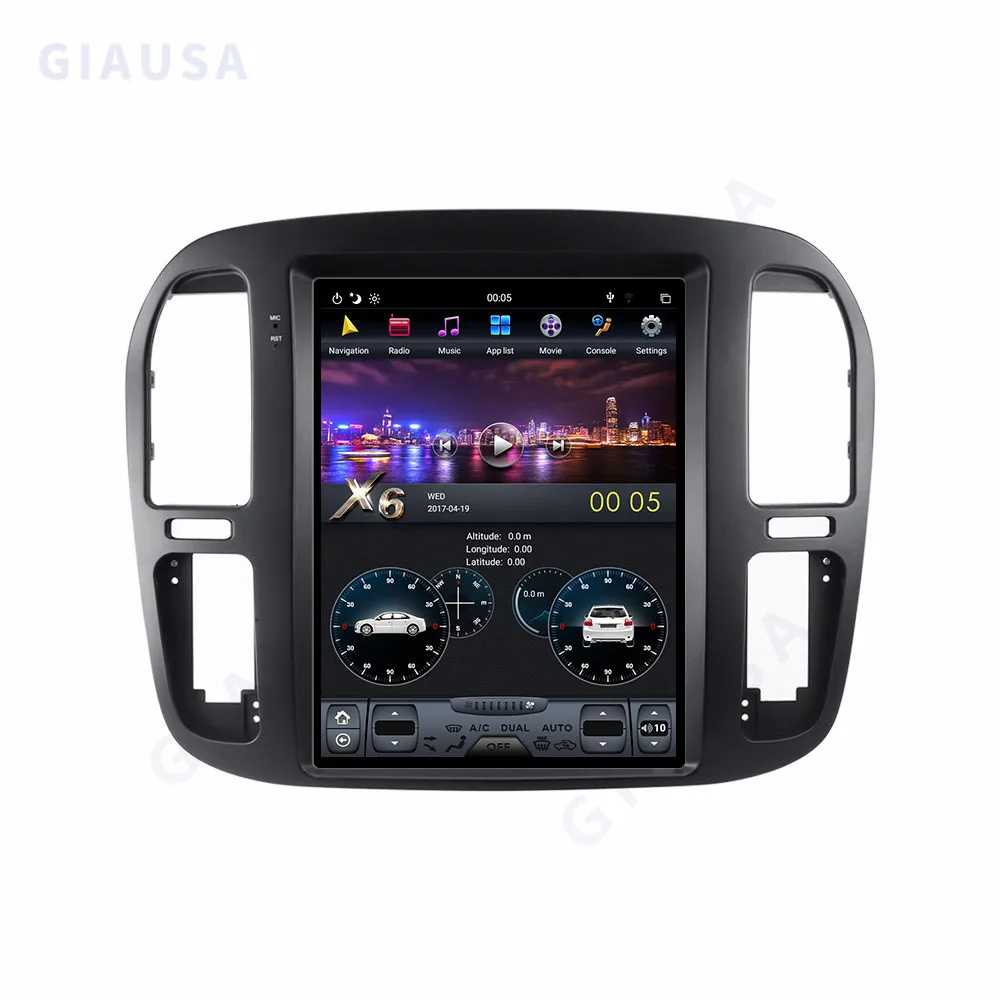 

For Toyota Land Cruiser 100 LC100 Android Car Radio LC100 1998 - 2002 Stereo Multimedia Player GPS Navigation CarPlay PX6 8+256G