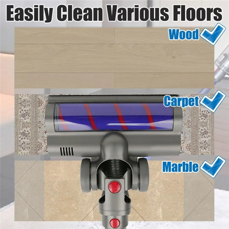 BAAN-электрическая насадка для щетки для пола, мягкий бархатный ролик для Puppyoo T11/T11 Pro/T11 Cyclone, аксессуары для ручного пылесоса