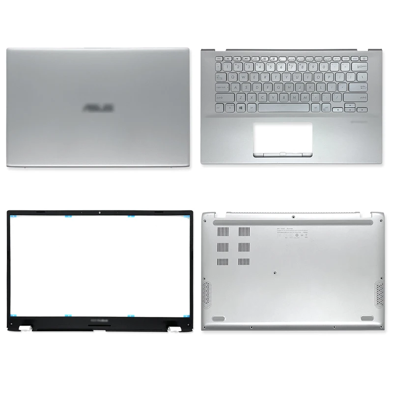 New LCD Back Cover Front Bezel Palmrest Bottom Case For ASUS VivoBook 14 X412 V4000F