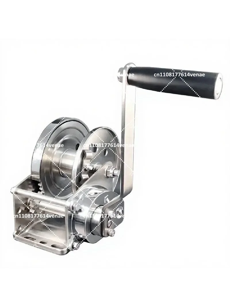 304 Stainless Steel Two-way Self-locking Hand Crank Manual Winch