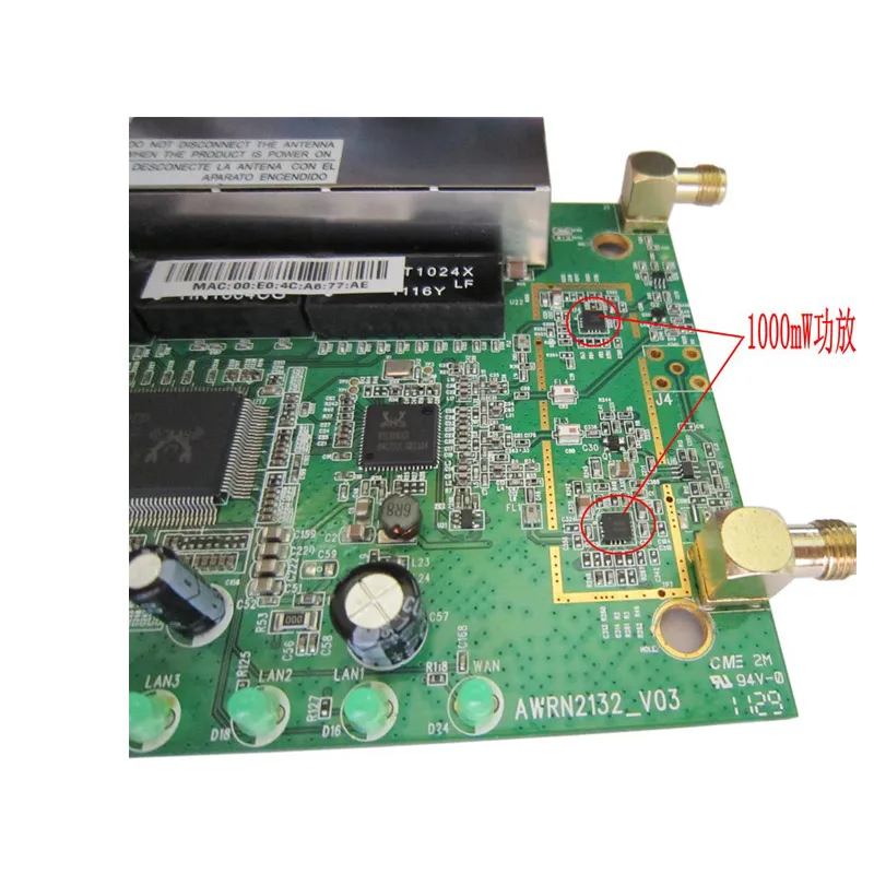 Project Coverage Wireless AP Bridge 1000mW 300M 2.4G Bare Board 3-5km Support POE