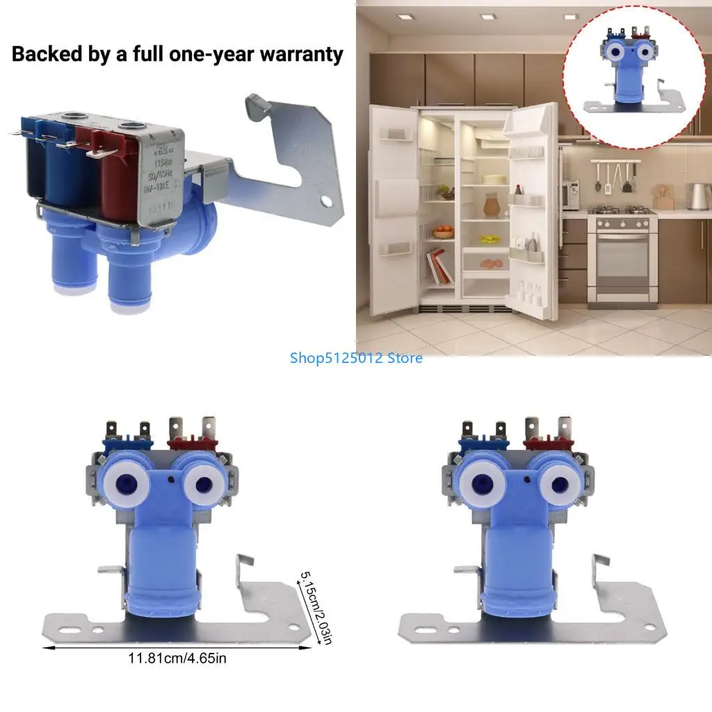 G8TC WR57X10051 WR57X10032 Refrigerador Entrada agua con válvula Reparación máquina plástico para WR57X33326