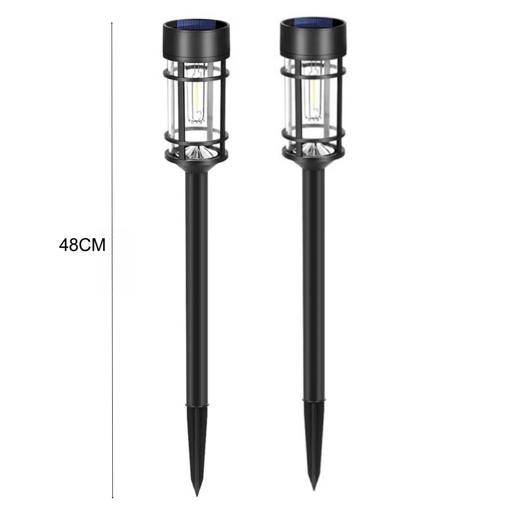 Luzes led solares para exterior, impermeável, vidro, iluminação de paisagem, o que é bom para um jardim, um quintal, um gramado, uma passarela, 2pcs