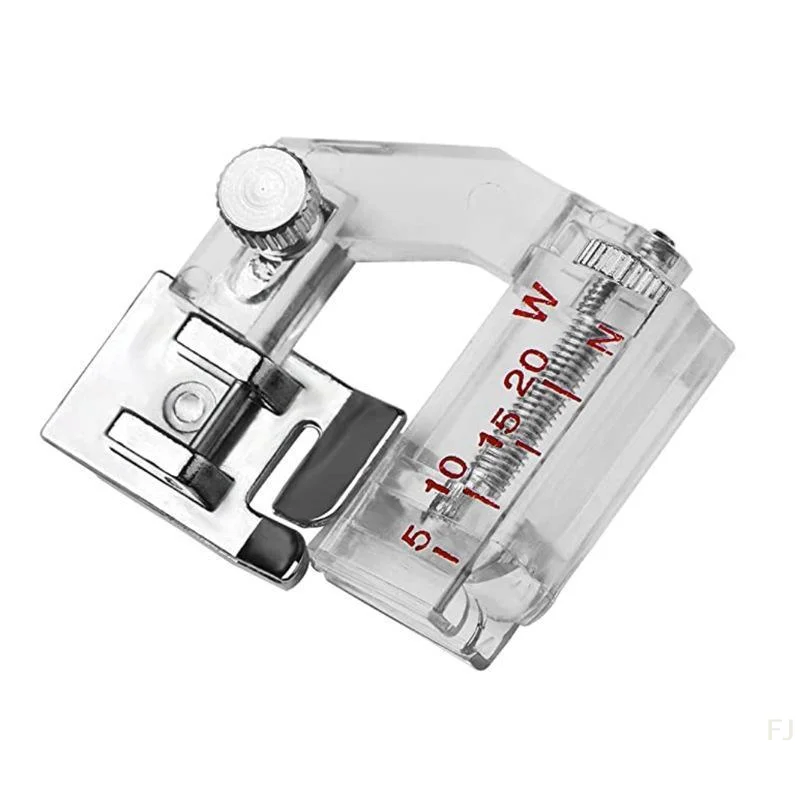 [YU]Adjustable Bias Tape Binding Foot Snap Presser Foot 6290 For Brother And Most Low Shank Sewing Machine Accessories