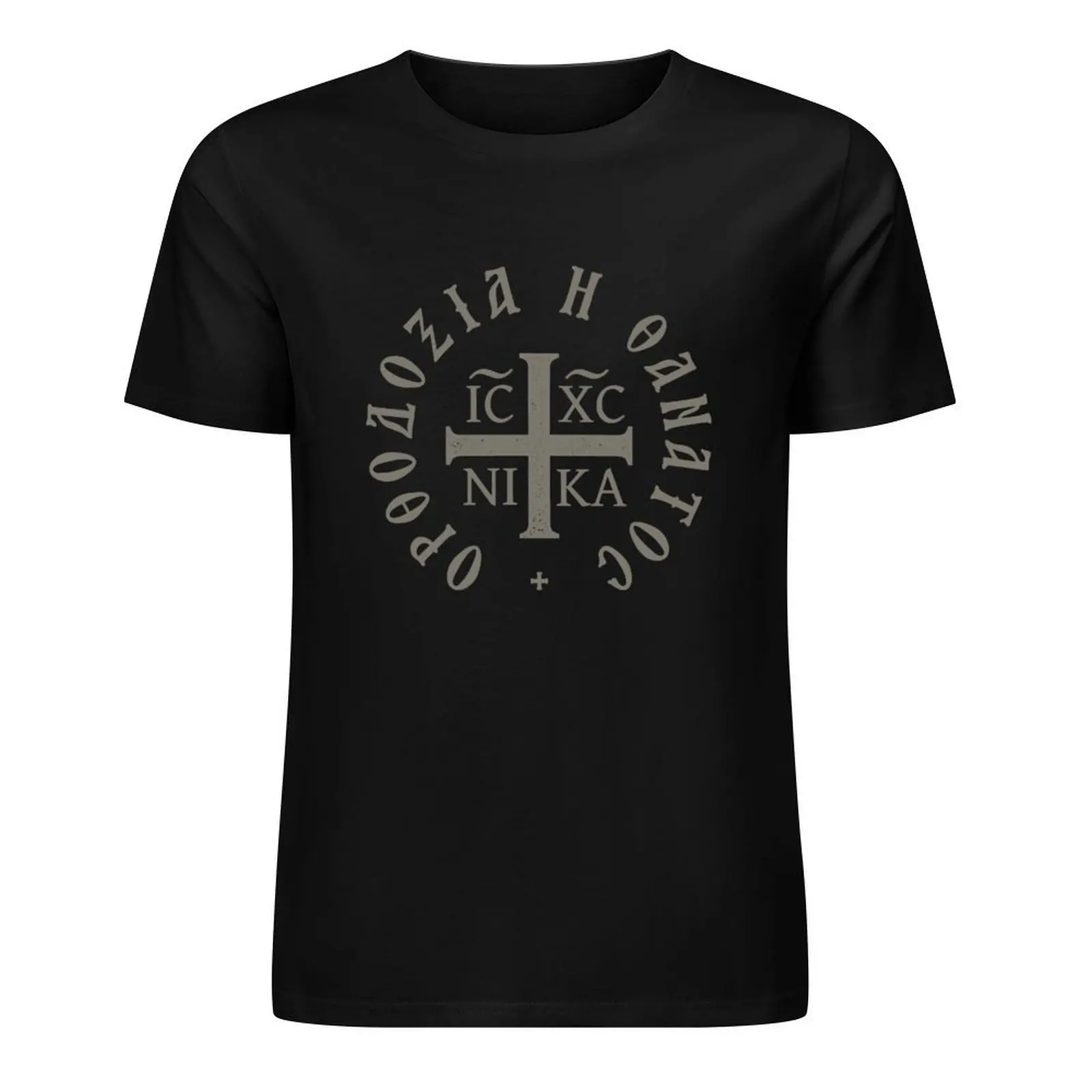 

Orthodoxy Or Death Greek IC XC NIKA Christogram T-Shirt tees sublime anime oversized t shirts for men