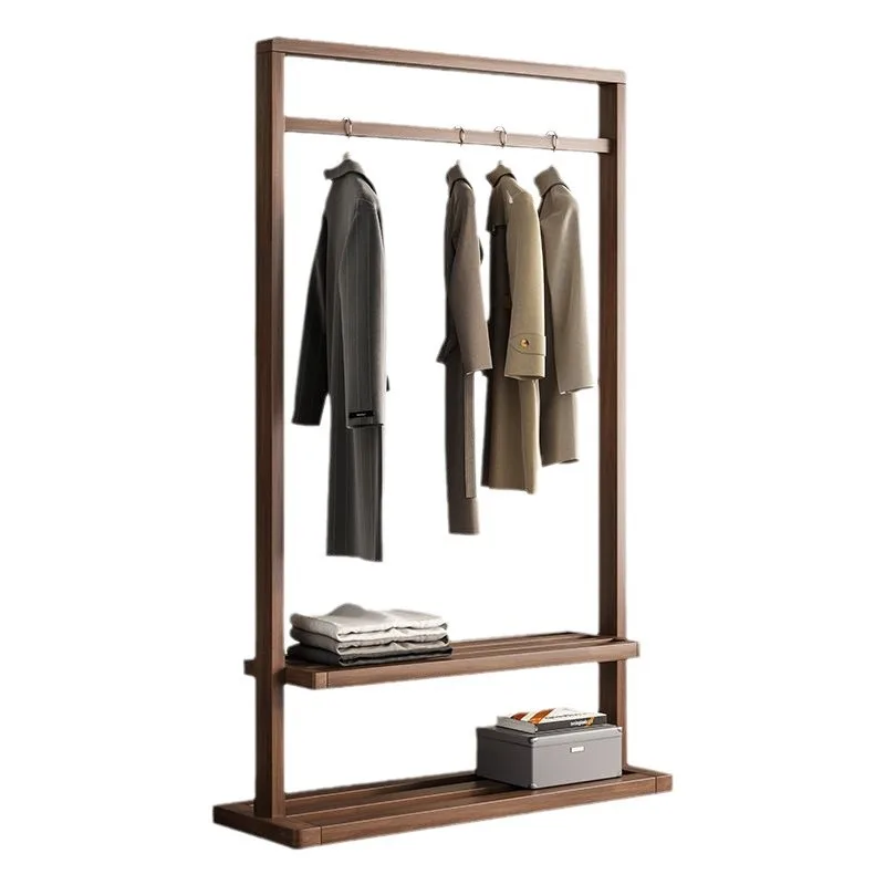 

Floor-to-ceiling bedroom solid wood Nordic coat rack home living room hotel new Chinese coat rack