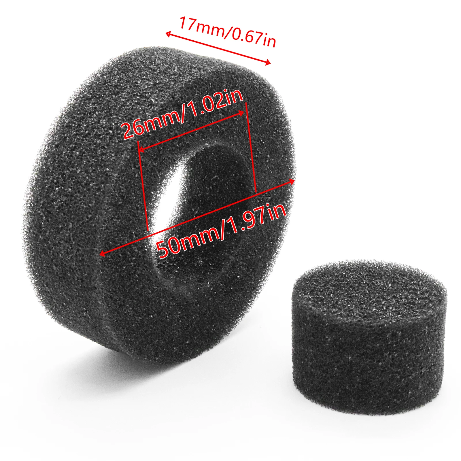 4pcs Insert Sponge Foam Fit 1.0 inch Wheel Tire for TRX4M Axial SCX24 AX24 FMS FCX24 1/18 1/24 RC Crawler Car Spare Parts