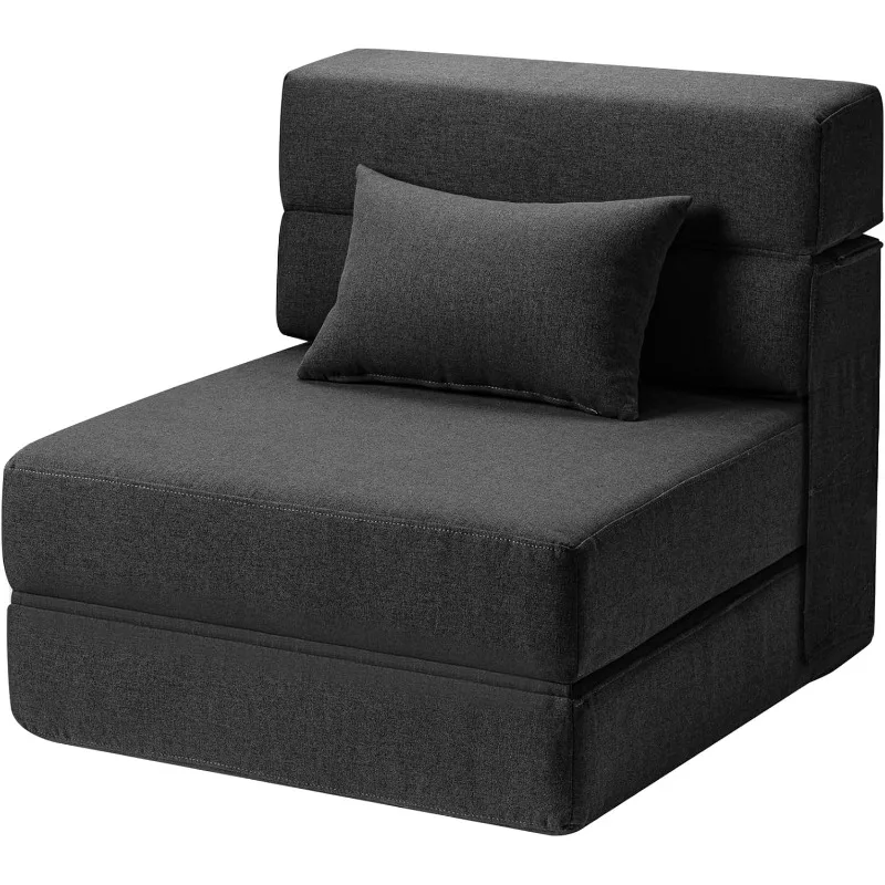 Divano letto pieghevole con cuscino: sedia convertibile, divano da terra e materasso per dormire, letto pieghevole in memory foam per soggiorno/Do