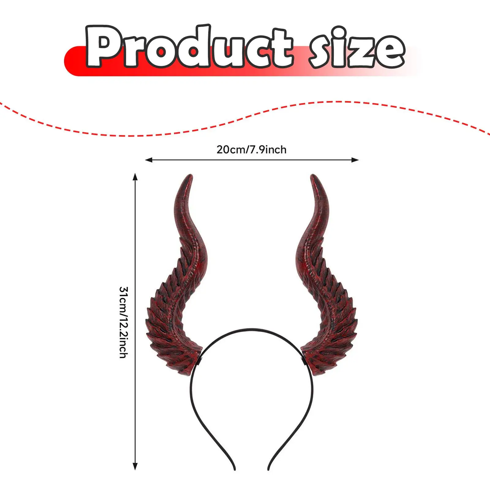Bandeau diable, accessoires de Costume d'halloween, bandeau pour femmes pour vacances, carnaval, spectacle sur scène, fête à thème, Festival saisonnier