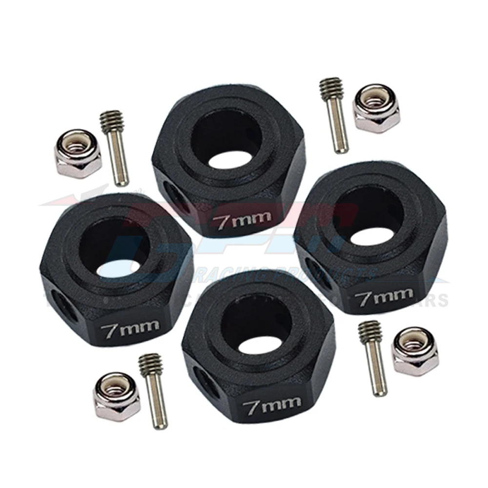 Stop metali GPM 12mm sześciokątny o grubości 7MM Adapter piasta koła AR310779 AR310871 do ARRMA 1/10 granit SENTON BIG ROCK VORTEKS 3S
